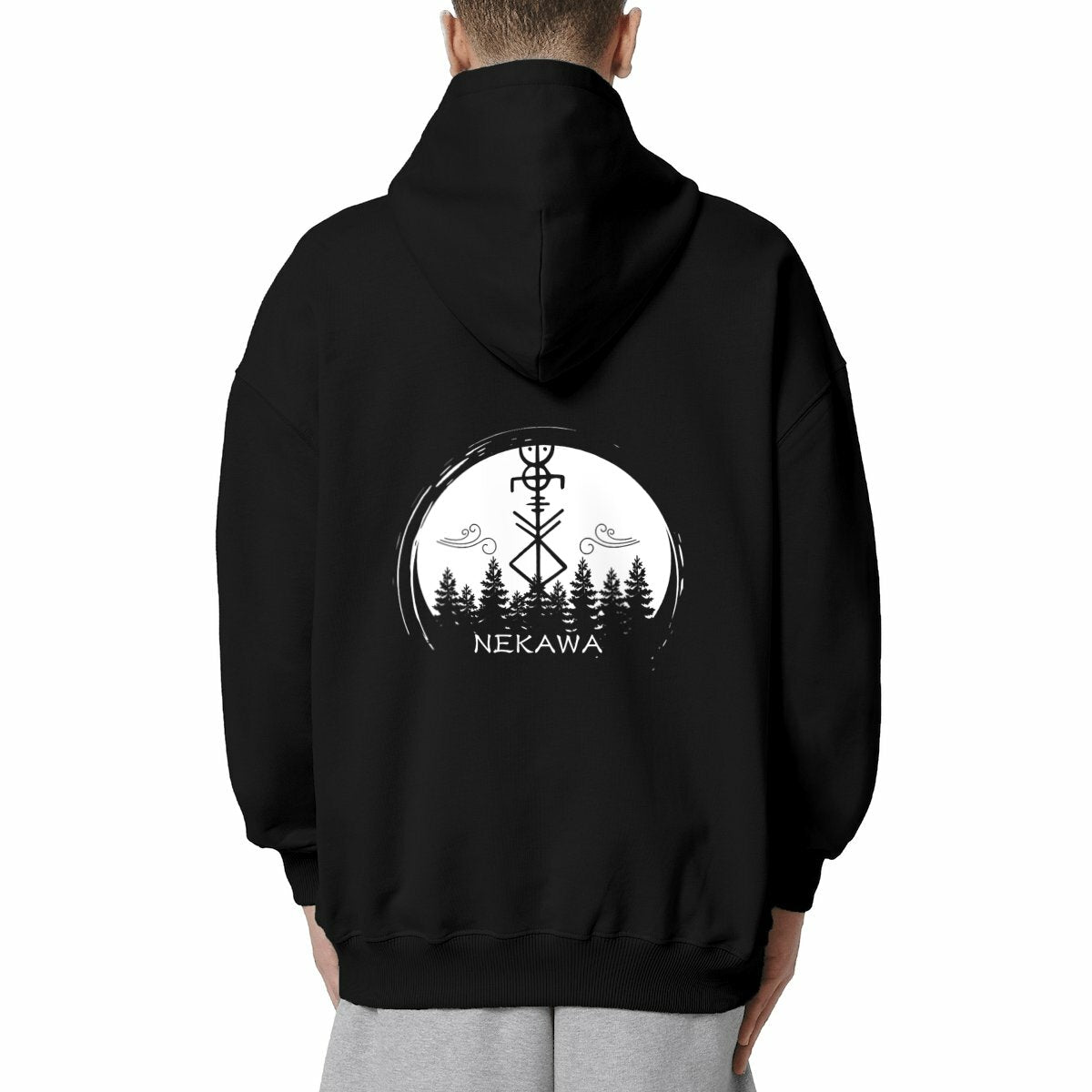 Sweat à capuche Oversized Shadows of Yggdrasil